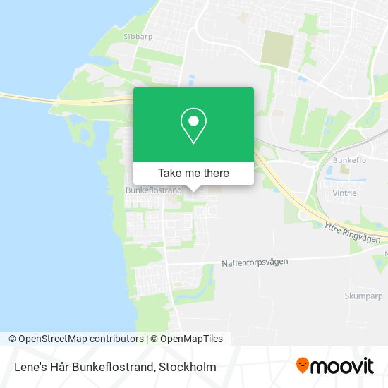 Lene's Hår Bunkeflostrand map