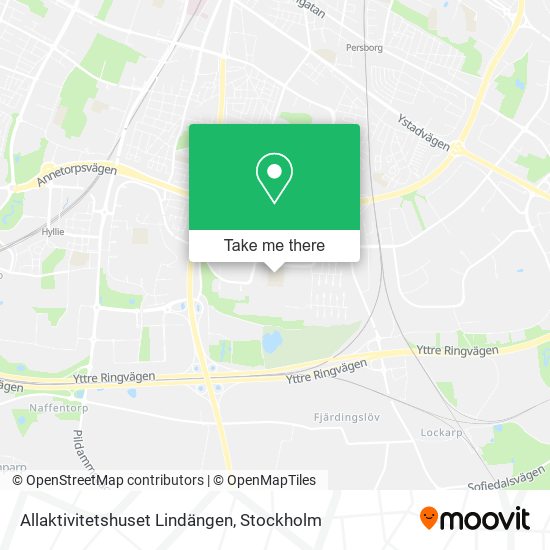 Allaktivitetshuset Lindängen map