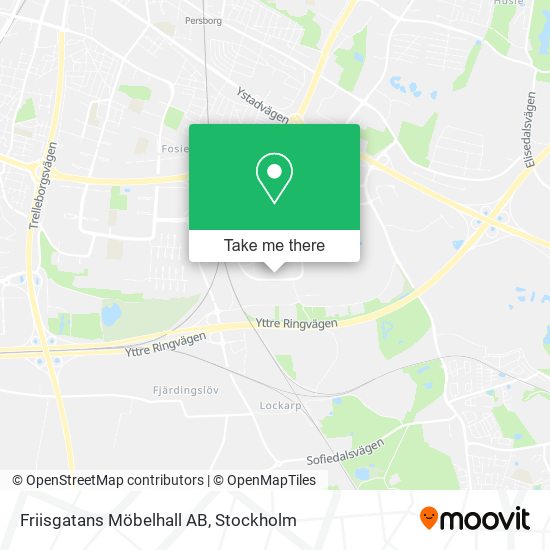 Friisgatans Möbelhall AB map