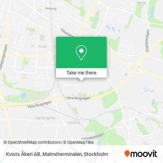 Kvists Åkeri AB, Malmöterminalen map