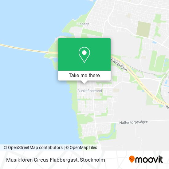 Musikfören Circus Flabbergast map