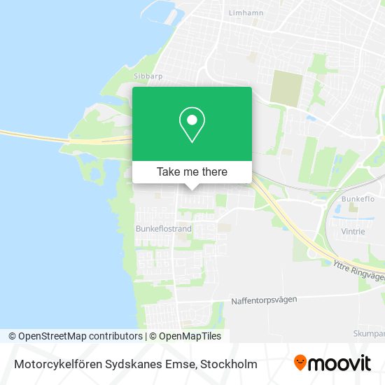 Motorcykelfören Sydskanes Emse map