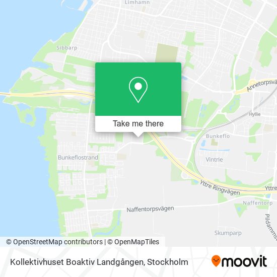 Kollektivhuset Boaktiv Landgången map