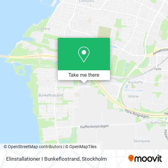 Elinstallationer I Bunkeflostrand map