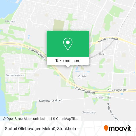 Statoil Ollebovägen Malmö map