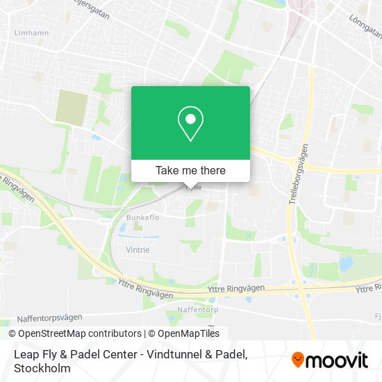 Leap Fly & Padel Center - Vindtunnel & Padel map