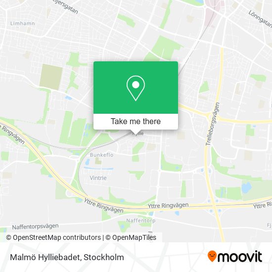 Malmö Hylliebadet map