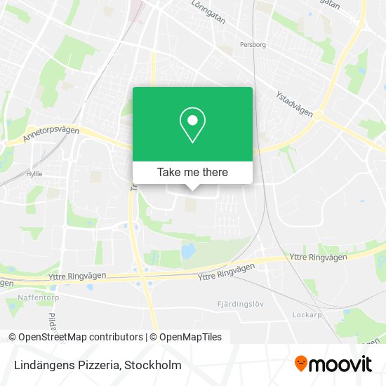 Lindängens Pizzeria map