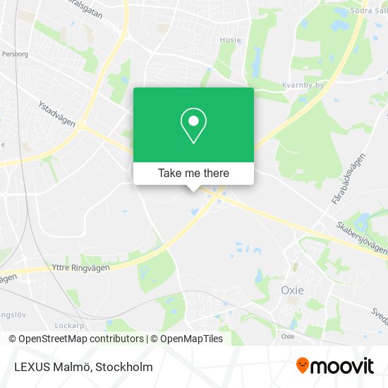 LEXUS Malmö map