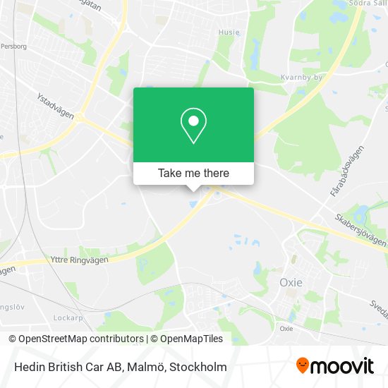 Hedin British Car AB, Malmö map