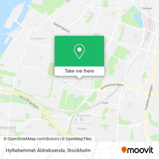 Hylliehemmet Äldreboende map