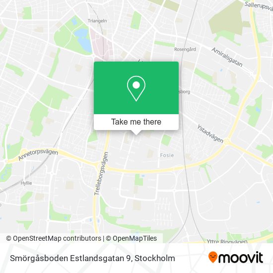 Smörgåsboden Estlandsgatan 9 map