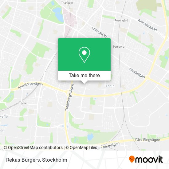 Rekas Burgers map