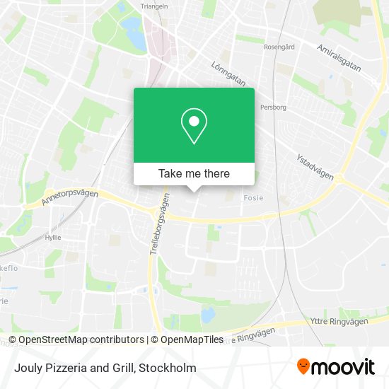 Jouly Pizzeria and Grill map