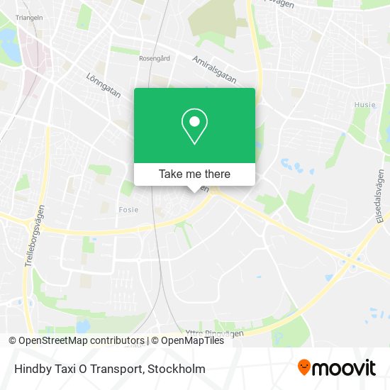 Hindby Taxi O Transport map