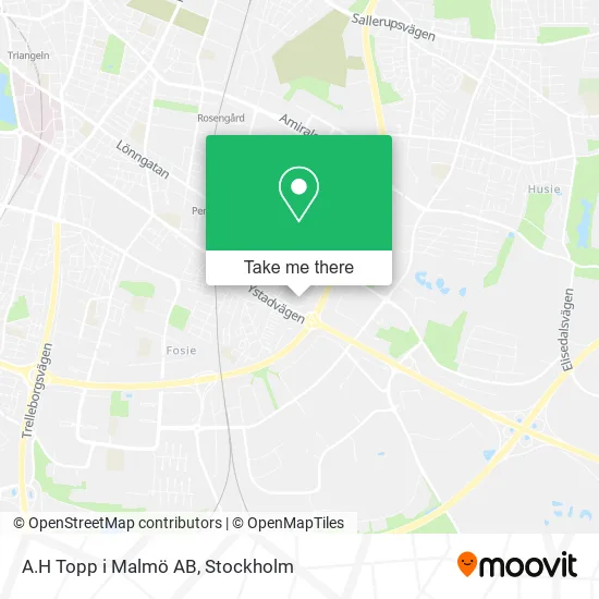 A.H Topp i Malmö AB map