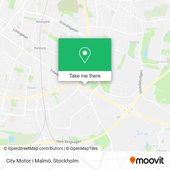 City Motor i Malmö map