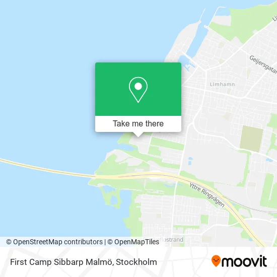 First Camp Sibbarp Malmö map