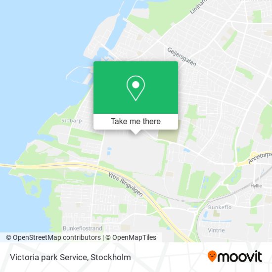 Victoria park Service map