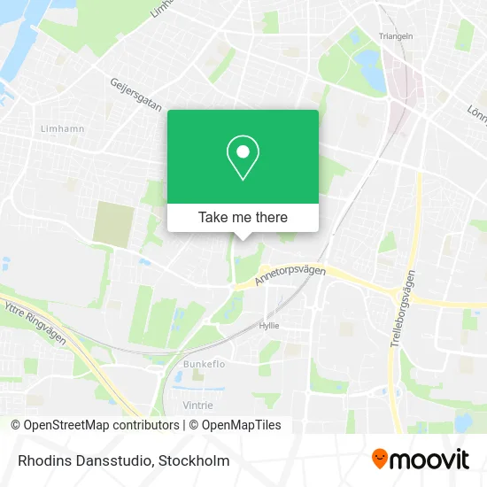 Rhodins Dansstudio map