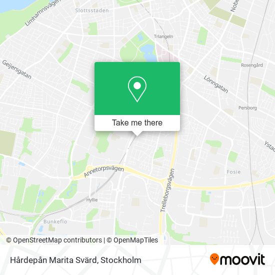 Hårdepån Marita Svärd map