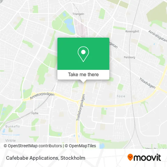 Cafebabe Applications map