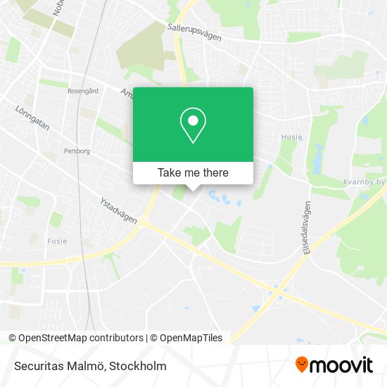 Securitas Malmö map