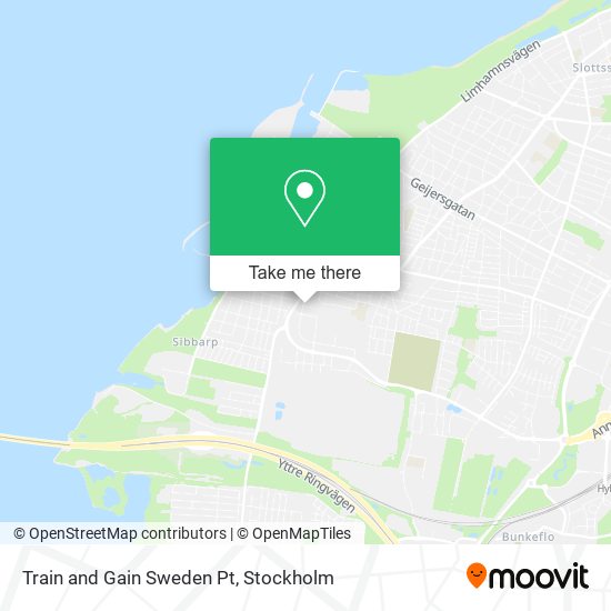 Train and Gain Sweden Pt map