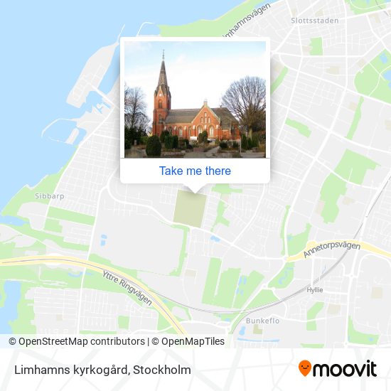 Limhamns kyrkogård map