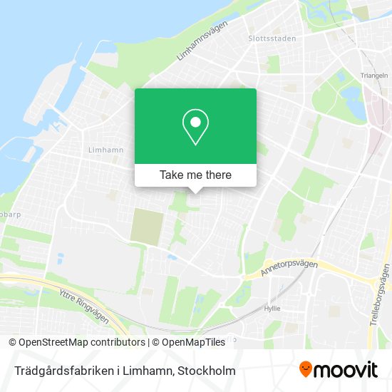 Trädgårdsfabriken i Limhamn map