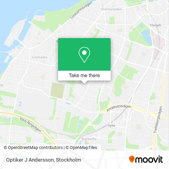 Optiker J Andersson map