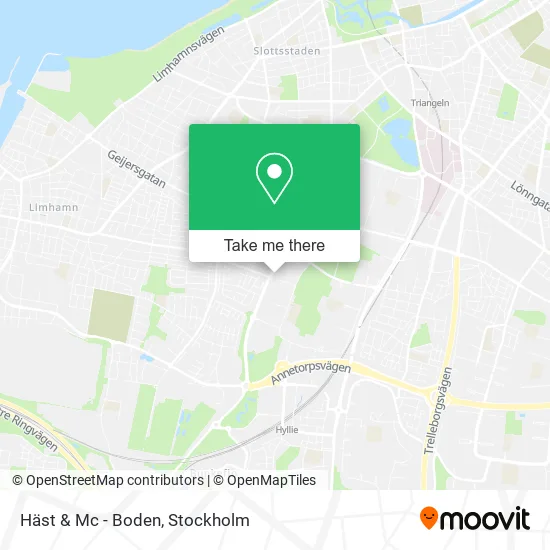 Häst & Mc - Boden map