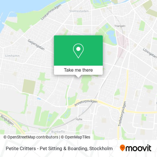 Petite Critters - Pet Sitting & Boarding map