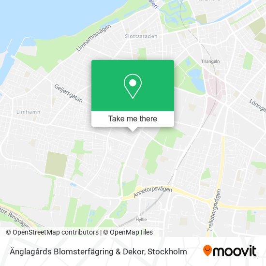 Änglagårds Blomsterfägring & Dekor map