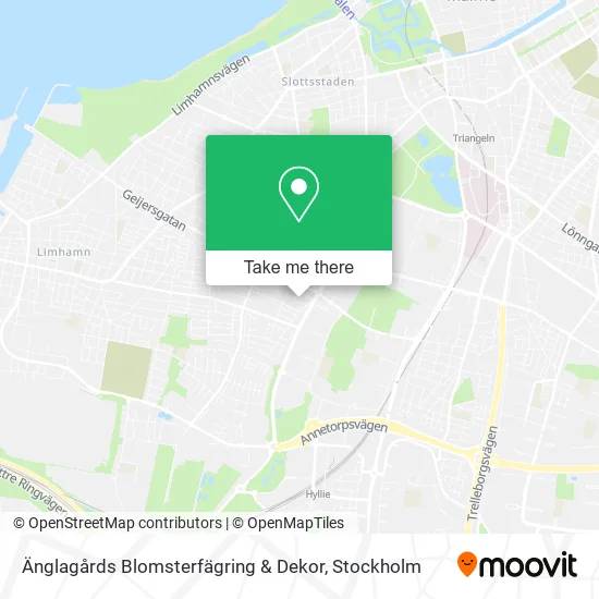 Änglagårds Blomsterfägring & Dekor map