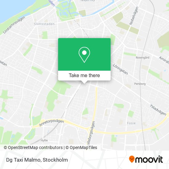 Dg Taxi Malmo map