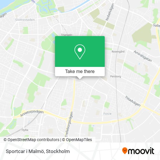 Sportcar i Malmö map