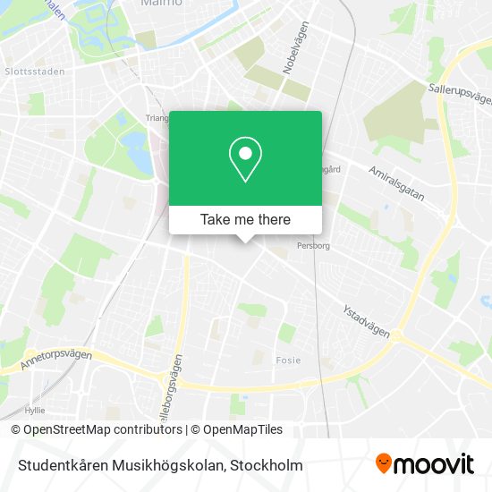 Studentkåren Musikhögskolan map