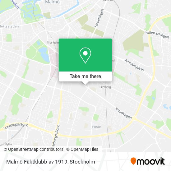 Malmö Fäktklubb av 1919 map