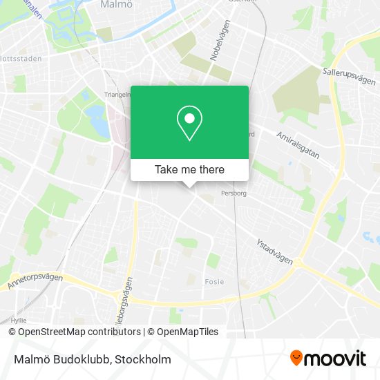 Malmö Budoklubb map