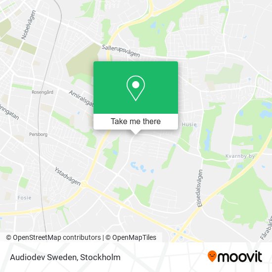 Audiodev Sweden map