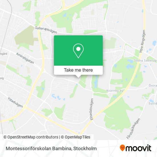 Montessoriförskolan Bambina map