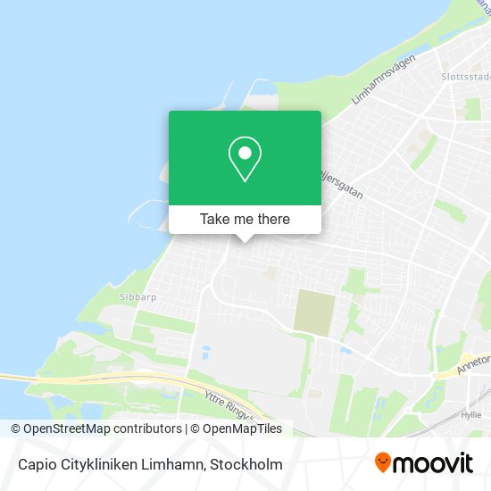 Capio Citykliniken Limhamn map