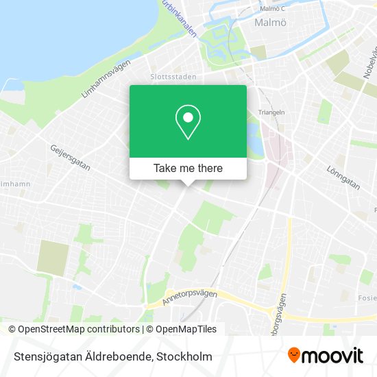 Stensjögatan Äldreboende map