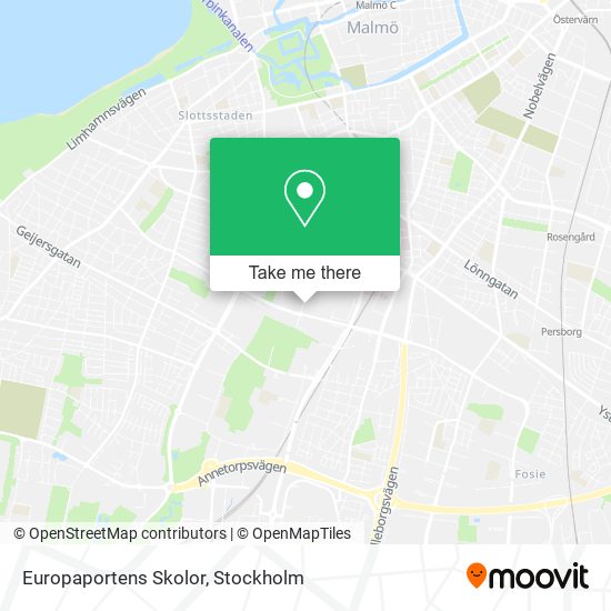 Europaportens Skolor map