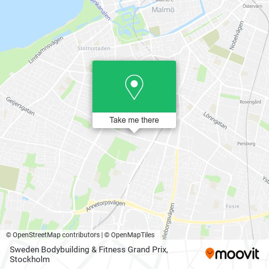 Sweden Bodybuilding & Fitness Grand Prix map