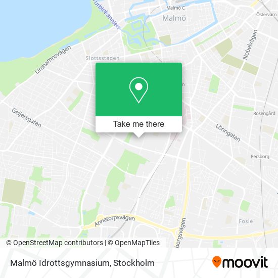 Malmö Idrottsgymnasium map