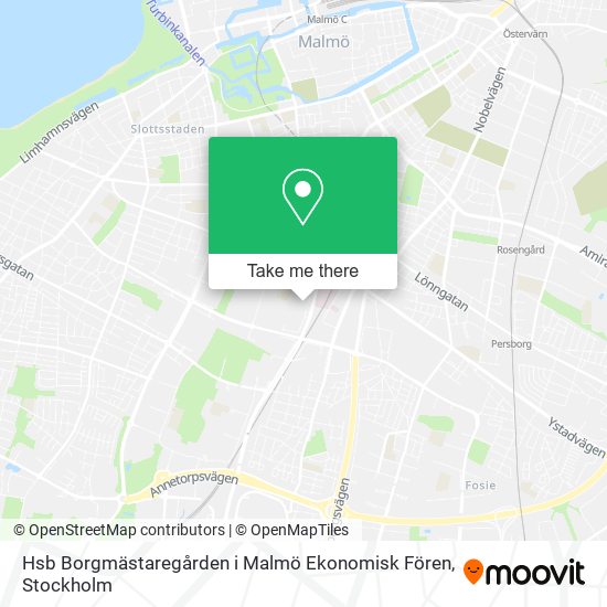 Hsb Borgmästaregården i Malmö Ekonomisk Fören map