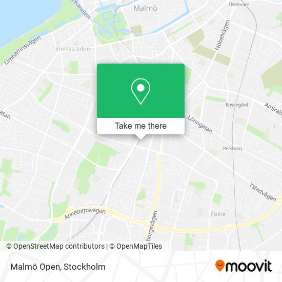 Malmö Open map