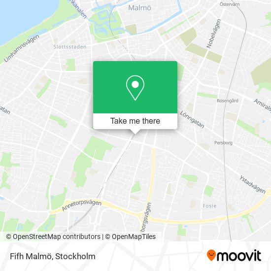 Fifh Malmö map